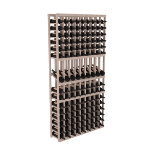Elementcollection 9 Column Display Wood Wine Rack Greywash Stained