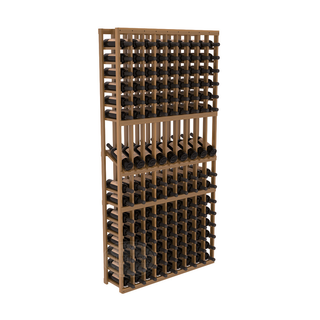 Elementcollection 9 Column Display Wood Wine Rack Oak Stained