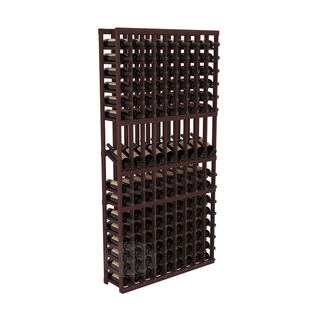 Elementcollection 9 Column Display Wood Wine Rack Walnut Stained