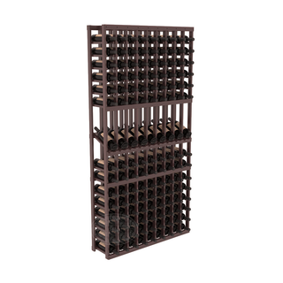 Elementcollection 9 Column Display Wood Wine Rack Walnut Stained
