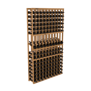 Elementcollection 10 Column Display Row Wood Wine Rack Oak Stained