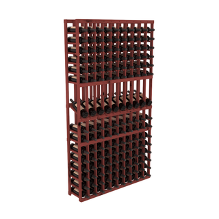 Elementcollection 10 Column Display Row Wood Wine Rack Cherry Stained