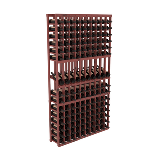 Elementcollection 10 Column Display Row Wood Wine Rack Cherry Stained