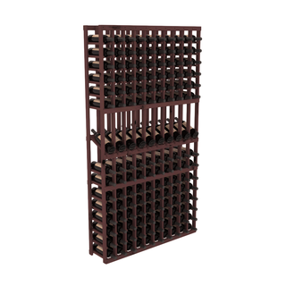 Elementcollection 10 Column Display Row Wood Wine Rack Walnut Stained