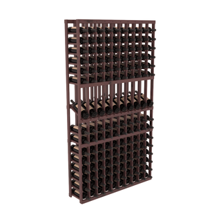 Elementcollection 10 Column Display Row Wood Wine Rack Walnut Stained