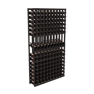 Elementcollection 10 Column Display Row Wood Wine Rack Black Stained