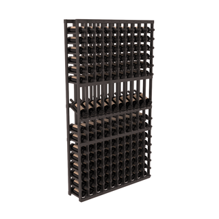 Elementcollection 10 Column Display Row Wood Wine Rack Black Stained