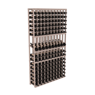 Elementcollection 10 Column Display Row Wood Wine Rack Greywash Stained