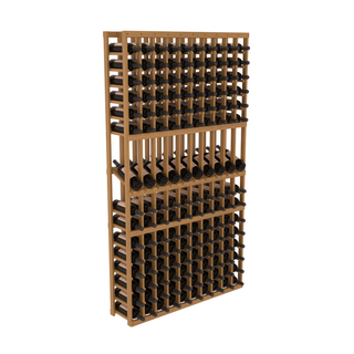 Elementcollection 10 Column Display Row Wood Wine Rack Oak Stained