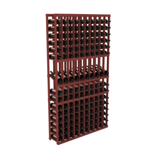 Elementcollection 10 Column Display Row Wood Wine Rack Cherry Stained