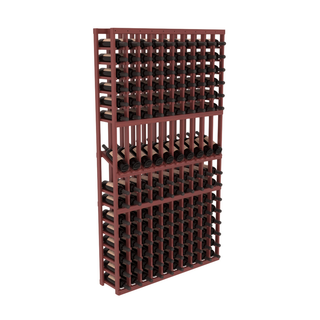 Elementcollection 10 Column Display Row Wood Wine Rack Cherry Stained