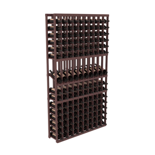 Elementcollection 10 Column Display Row Wood Wine Rack Walnut Stained