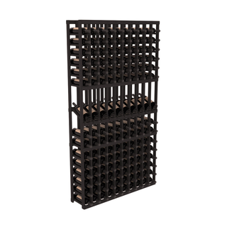 Elementcollection 10 Column Display Row Wood Wine Rack Black Stained