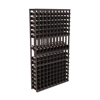 Elementcollection 10 Column Display Row Wood Wine Rack Black Stained