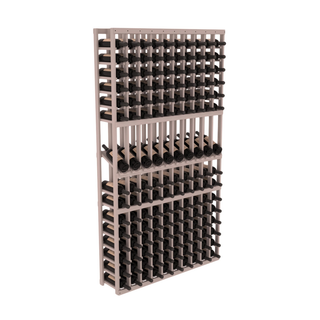 Elementcollection 10 Column Display Row Wood Wine Rack Greywash Stained