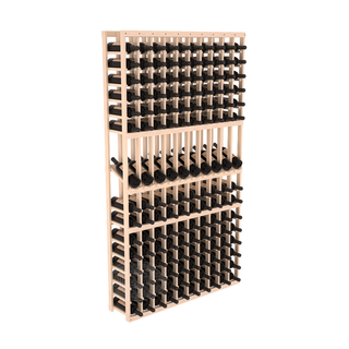 Elementcollection 10 Column Display Row Wood Wine Rack Unstained
