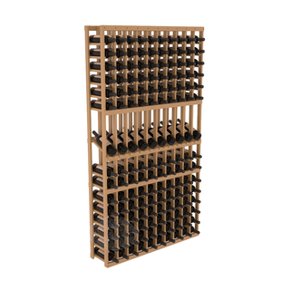 Elementcollection 10 Column Display Row Wood Wine Rack Oak Stained