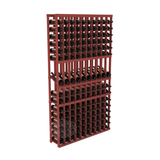 Elementcollection 10 Column Display Row Wood Wine Rack Cherry Stained