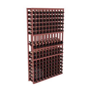 Elementcollection 10 Column Display Row Wood Wine Rack Cherry Stained