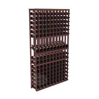 Elementcollection 10 Column Display Row Wood Wine Rack Walnut Stained