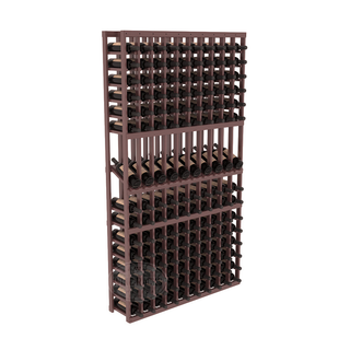 Elementcollection 10 Column Display Row Wood Wine Rack Walnut Stained