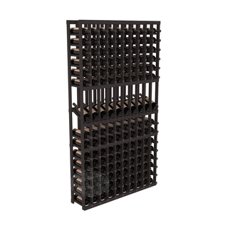 Elementcollection 10 Column Display Row Wood Wine Rack Black Stained