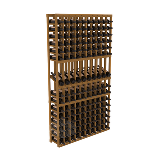 Elementcollection 10 Column Display Row Wood Wine Rack Oak Stained