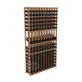 Elementcollection 10 Column Display Row Wood Wine Rack Oak Stained