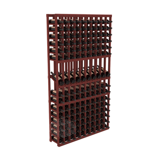 Elementcollection 10 Column Display Row Wood Wine Rack Cherry Stained