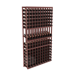 Elementcollection 10 Column Display Row Wood Wine Rack Cherry Stained