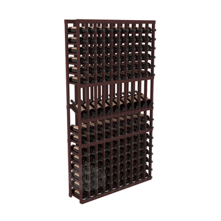 Elementcollection 10 Column Display Row Wood Wine Rack Walnut Stained