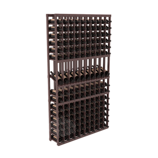 Elementcollection 10 Column Display Row Wood Wine Rack Walnut Stained