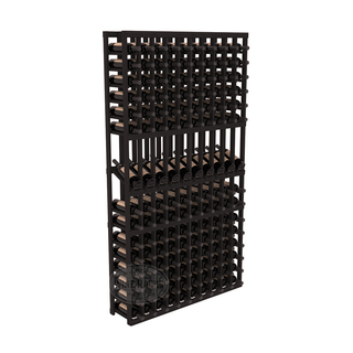 Elementcollection 10 Column Display Row Wood Wine Rack Black Stained