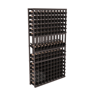 Elementcollection 10 Column Display Row Wood Wine Rack Black Stained