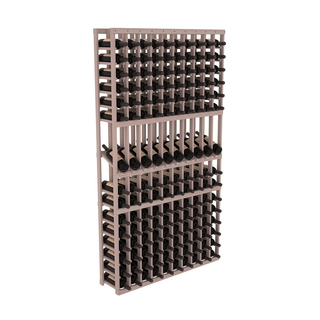 Elementcollection 10 Column Display Row Wood Wine Rack Greywash Stained