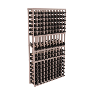 Elementcollection 10 Column Display Row Wood Wine Rack Greywash Stained