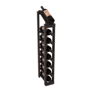 Elementcollection 1 Column 8 Column Display Top Wood Wine Rack Black Stained