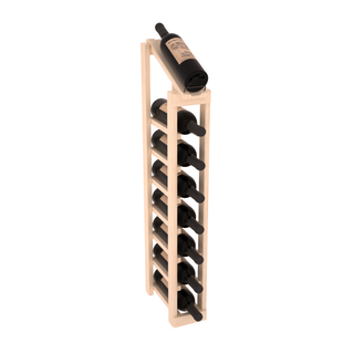 Elementcollection 1 Column 8 Column Display Top Wood Wine Rack Unstained