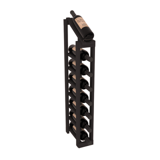 Elementcollection 1 Column 8 Column Display Top Wood Wine Rack Black Stained