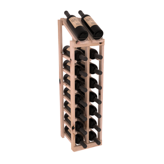 Elementcollection 2 Column 8 Bottle Display Top Wood Wine Rack Unstained