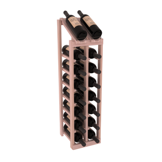 Elementcollection 2 Column 8 Bottle Display Top Wood Wine Rack Unstained
