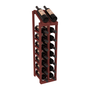 Elementcollection 2 Column 8 Bottle Display Top Wood Wine Rack Cherry Stained