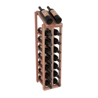 Elementcollection 2 Column 8 Bottle Display Top Wood Wine Rack Unstained