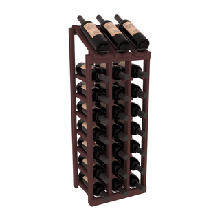 Elementcollection 3 Column 8 Bottle Display Wood Wine Rack Black Stained