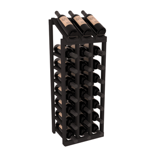 Elementcollection 3 Column 8 Bottle Display Wood Wine Rack Cherry Stained