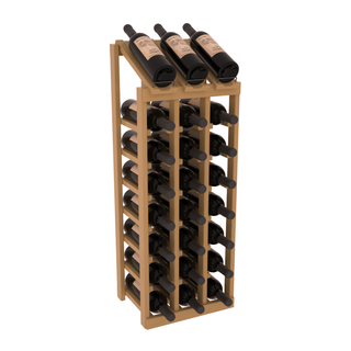 Elementcollection 3 Column 8 Bottle Display Wood Wine Rack Cherry Stained