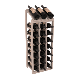 Elementcollection 3 Column 8 Bottle Display Wood Wine Rack Unstained