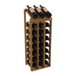 Elementcollection 3 Column 8 Bottle Display Wood Wine Rack Unstained