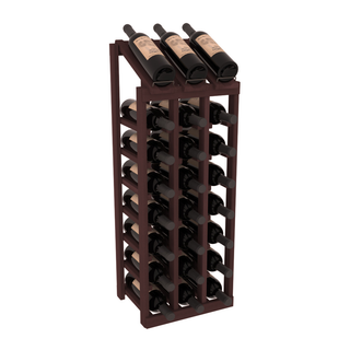 Elementcollection 3 Column 8 Bottle Display Wood Wine Rack Cherry Stained