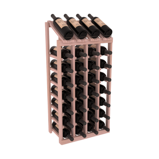 Elementcollection 4 Column 8 Bottle Display Wood Wine Rack Unstained